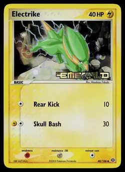 Pokemon Card - Electrike Emerald 48/106 Reverse Holo Stamped - Image 1