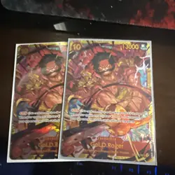 2x One Piece TCG Gol D Roger SEC OP09-118 Emperors in the New World Bandai NM - Image 1