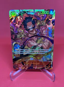 One Piece TCG Gol D Roger OP09-118 SEC Emperors In The New World English NM - Image 1