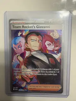 Pokemon TCG Destined Rivals Team Rockets Giovanni Card Sir Eng 238/182 - Image 1