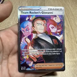 Pokemon TCG Destined Rivals Team Rockets Giovanni Card Sir Eng 238/182 - Image 1