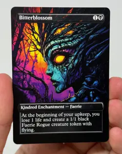 Bitterblossom Proxy Card with Custom designed art - Image 1