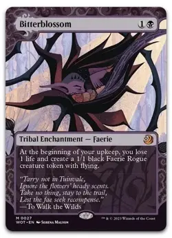 Bitterblossom #27 (NM) Wilds of Eldraine WOT Magic MTG - Image 1