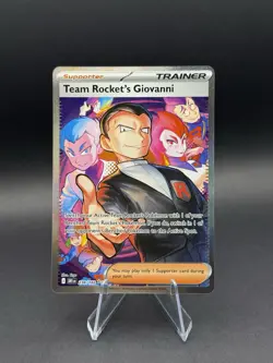 Pokemon TCG Destined Rivals Team Rockets Giovanni Card Sir Eng 238/182 - Image 1