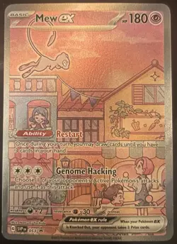 Pokemon TCG 151 Mew EX Black Star Promo SVP 053 Near Mint NM - Image 1