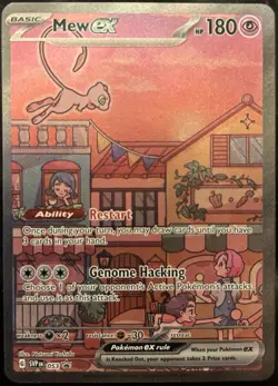 Pokemon TCG 151 Mew EX Black Star Promo SVP 053 Near Mint NM - Image 1