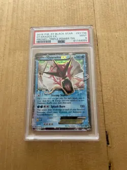 Pokemon PSA 9 Gyarados EX #XY106 XY Black Star Promo Triple Power Tin - Image 1