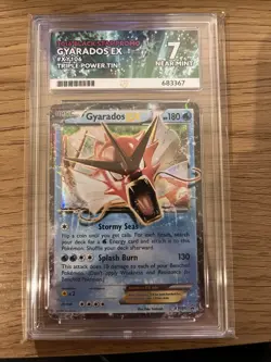 Gyarados Ex XY106 Ace 7 Graded Near Mint Pokemon TCG Card Triple Power Tin - Image 1