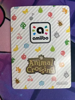 Nana #141 Animal Crossing Amiibo Card Authentic Series 2 MINT NEVER SCANNED - Image 2