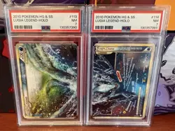 Lugia Legend 113 & 114/123 Sequential PSA7! Heart Gold Soul Silver Pokemon Card - Image 1