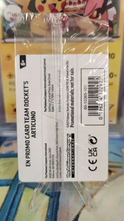 SEALED Team Rocket's Articuno 051/182 Destined Rivals Best Buy Promo Pokemon - Image 2