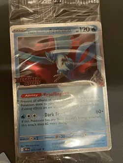 SEALED Team Rocket's Articuno 051/182 Destined Rivals Best Buy Pokemon - Image 1