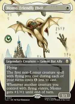 Momo, Friendly Flier (Borderless) 0317 (R) MTG Avatar: The Last Airbender (TLA) - Image 1
