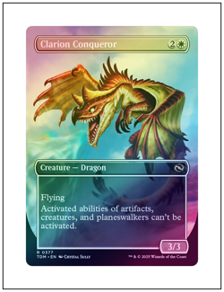 1x Clarion Conqueror, Borderless Art - Foil, Magic MTG NM - Image 2