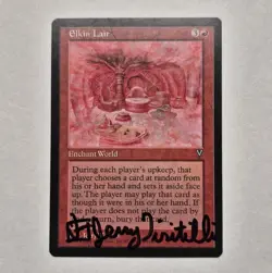 UNPLAYED SIGNED Elkin Lair NM Rare Visions Mtg Magic JERRY TIRITILLI EDH CUBE VT - Image 1