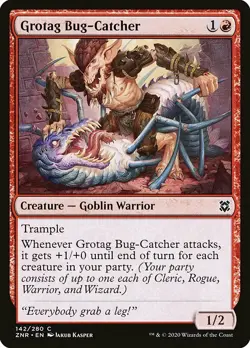 MTG Zendikar Rising C Grotag Bug Catcher #142 PLAYSET x4 4x - Image 1