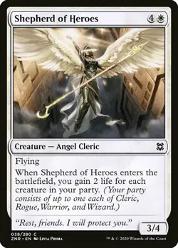 MTG Zendikar Rising C Shepherd of Heroes #038 PLAYSET x4 4x - Image 1