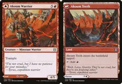 MTG Zendikar Rising U Akoum Warrior Akoum Teeth #134 PLAYSET x4 4x - Image 1