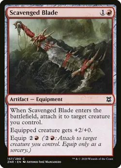 MTG Zendikar Rising C Scavenged Blade #157 PLAYSET x4 4x - Image 1