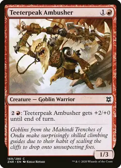 MTG Zendikar Rising C Teeterpeak Ambusher #169 PLAYSET x4 4x - Image 1
