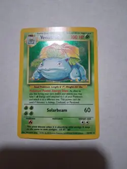 Pokemon TCG Venusaur Base Set 15/102 Holo 1999-1998 - Image 1