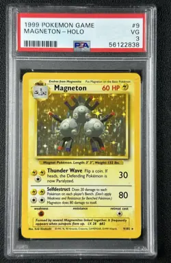 MAGNETON PSA 3 1999 POKEMON GAME #9/102 RARE HOLO 838 - Image 1