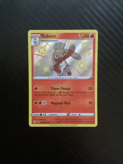 Pokemon TCG Raboot SV016/SV122 Shining Fates: Shiny Vault Holo - NM - Image 1