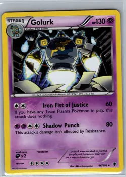 Golurk - (BW Plasma Blast) 046/101 Holo - Pokemon Card - NM - Image 1