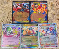 5x EX Lot: 2026 Pokemon Ascended Heroes ASC Mega Dragonite Gardevoir Lucario - Image 1