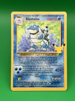 Pokemon TCG ~ Blastoise ~ Holo 2/102 25th Anniversary Celebrations : NM - Image 1