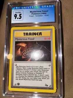 Pokemon TCG Mysterious Fossil Fossil 62/62 Regular 1999-2000 Wizards Base Set... - Image 1