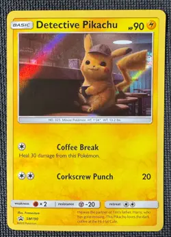 DETECTIVE PIKACHU SM190 P SM BLACK STAR PROMOS POKEMON NM - Image 1