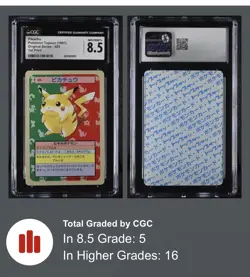 CGC NM/Mint+ 8.5 - Pikachu (Blue Back) - 025 - 1997 Pokemon Topsun - 1st Print - Image 3