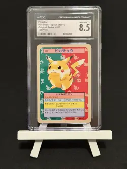 CGC NM/Mint+ 8.5 - Pikachu (Blue Back) - 025 - 1997 Pokemon Topsun - 1st Print - Image 4