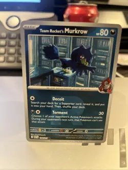 Pokemon TCG Team Rockets Murkrow 126/217 Rocket Holo Ascended Heroes Near Mint - Image 1