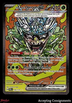 2025 Pokemon Scarlet and Violet Prismatic Evolutions Teal Mask Ogerpon ex SIR - Image 1