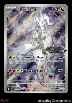 2025 Pokemon TCG S&V Journey Together #167 N's Reshiram STAMP IR FULL ART - Image 1