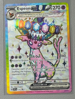 Pokemon Prismatic Evolutions Espeon ex 175 SVP175 Figure Collection Promo 15 - Image 1