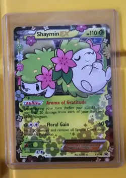 Pokemon XY Black Star Promo Holo Shaymin EX XY148 LP-NM Card 2016 - Image 1