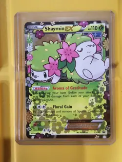 Pokemon XY Black Star Promo Holo Shaymin EX XY148 LP-NM Card 2016 - Image 2