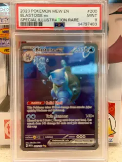 2023 Pokemon SV 151 MEW EN Blastoise ex #200/165 PSA 9 U.S. SELLER - Image 1