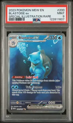 2023 Pokemon SV 151 MEW EN Blastoise ex #200/165 PSA 9 - Image 1