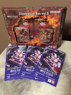 One Piece Illustration Box Vol 5 and 3 The Azure Sea's Seven Sleeved Booster Pac - Image 1