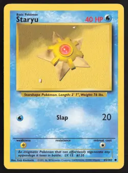 Pokemon TCG | Staryu 65/102 | Base Set Common | Near Mint - Image 2