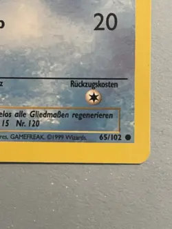 1st Edition Pokemon TCG GERMAN Base Set Staryu (Sterndu) 65/102 Common NM+ - Image 5