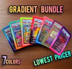 7x LOT Gradient PSA Graded Card Slab Bumper Guard Protector Skin Bundle Pokemon - Image 1