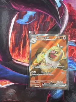 Pokemon TCG Slaking EX Full Art Ultra Rare Holo Card 227/191 Surging Sparks NM - Image 1