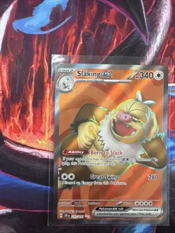 Pokemon TCG Slaking EX Full Art Ultra Rare Holo Card 227/191 Surging Sparks NM - Image 2
