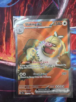 Pokemon TCG Slaking EX Full Art Ultra Rare Holo Card 227/191 Surging Sparks NM - Image 3