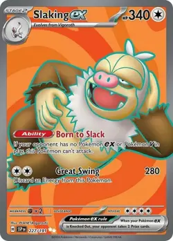 Pokemon Slaking ex - 227/191 - Ultra Rare NM-Mint Surging Sparks - Image 1